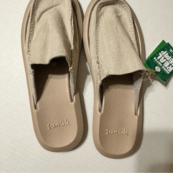 Sanuk Hemp Slip-On Sandals - Tan - Picture 4 of 8